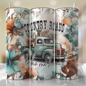 Country Roads Take Me Home 20oz Skinny Tumbler